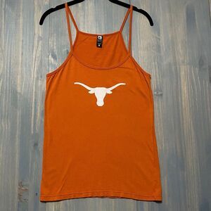 UT University of Texas Womens Tank Size XL Burnt Orange White Longhorn Gameday
